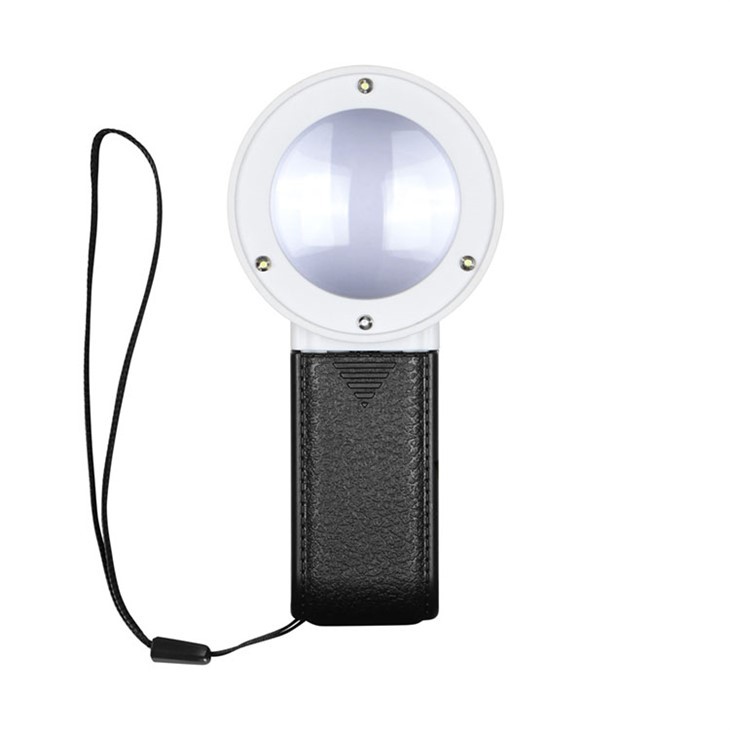 Lente d'ingrandimento a mano con luce