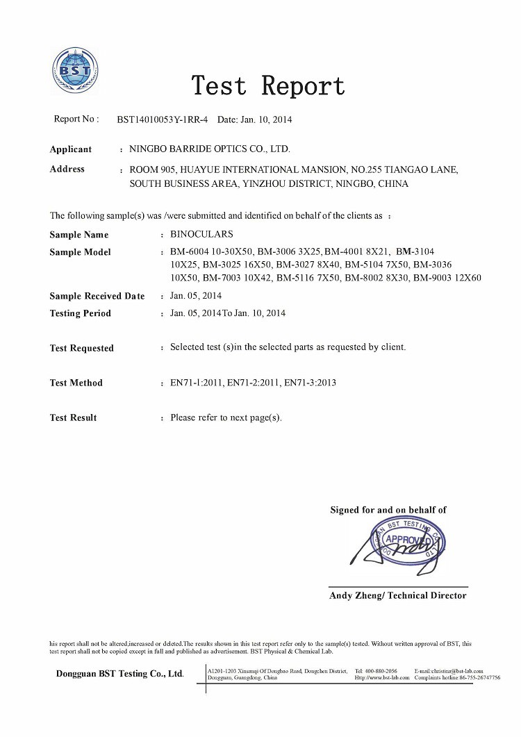 Binoculars CE Binoculars CE