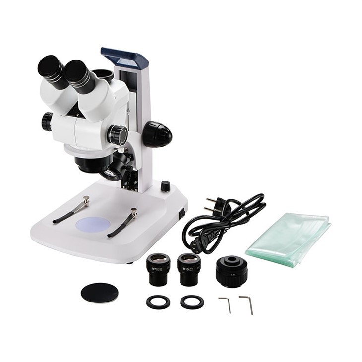 Stereomicroscopio trinoculare con attacco C 0.5X